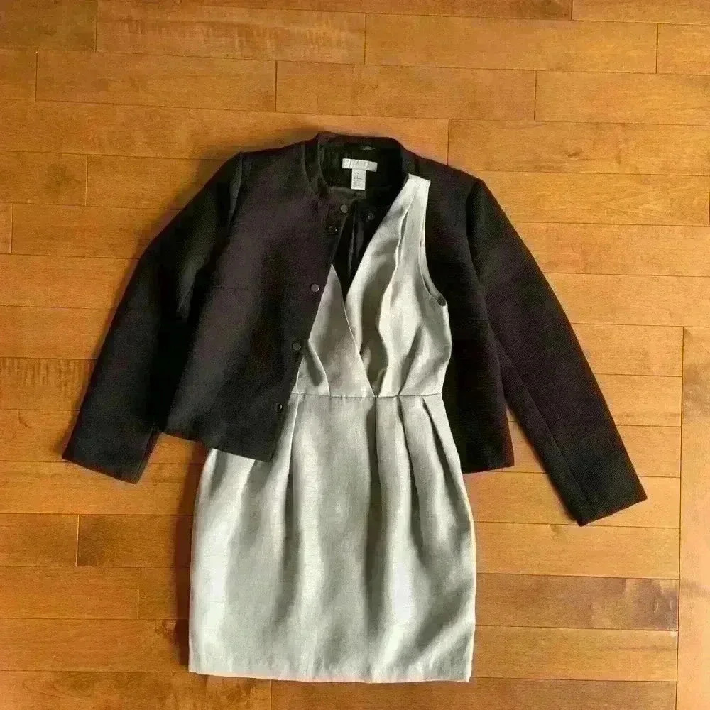 H&M | Silver mini dress size 4 - Picture 6 of 6